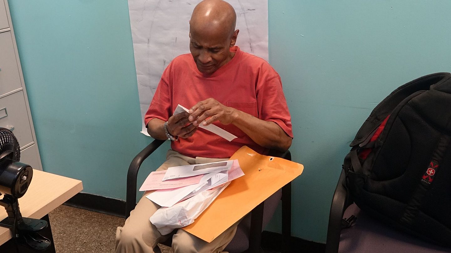 William at Osborne's Bronx office.