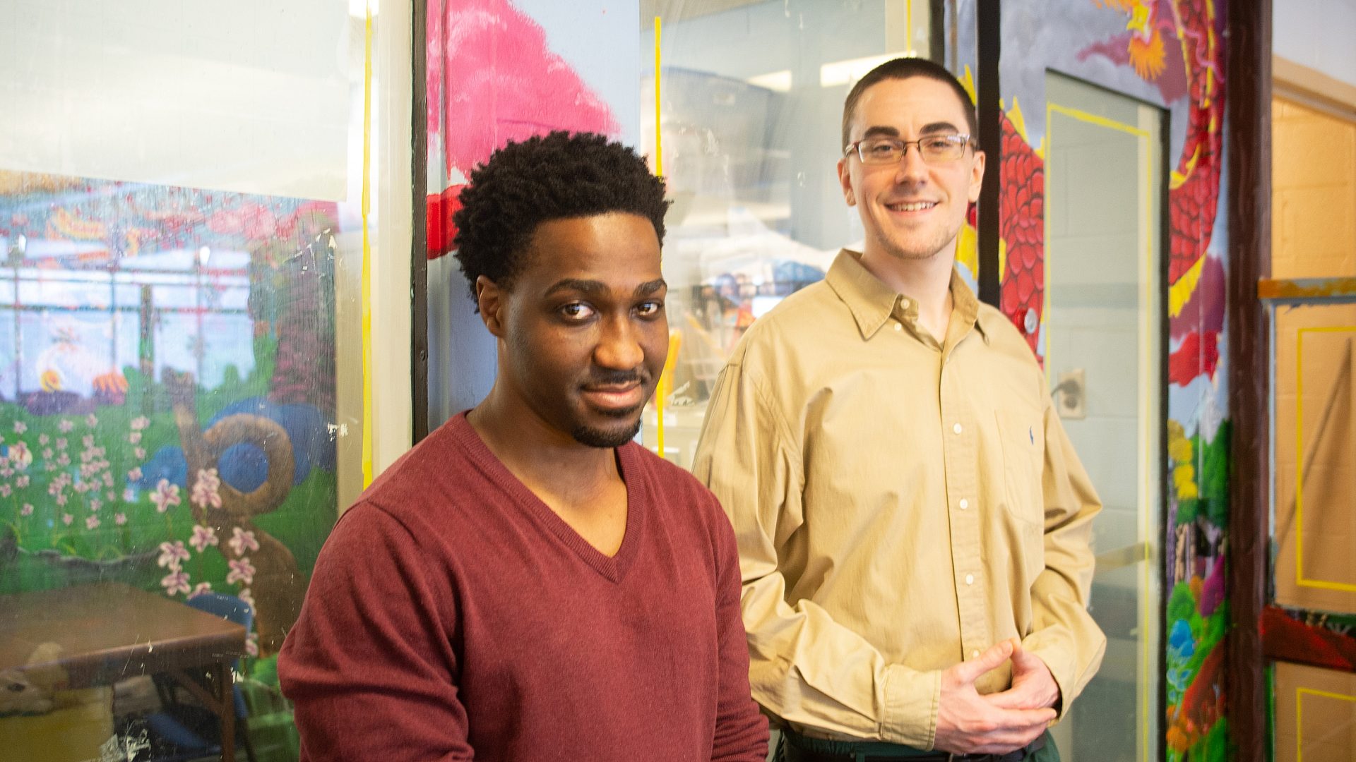 From left to right: Darrian Bennett, FamilyWorks Participant and Ryan Lawrence