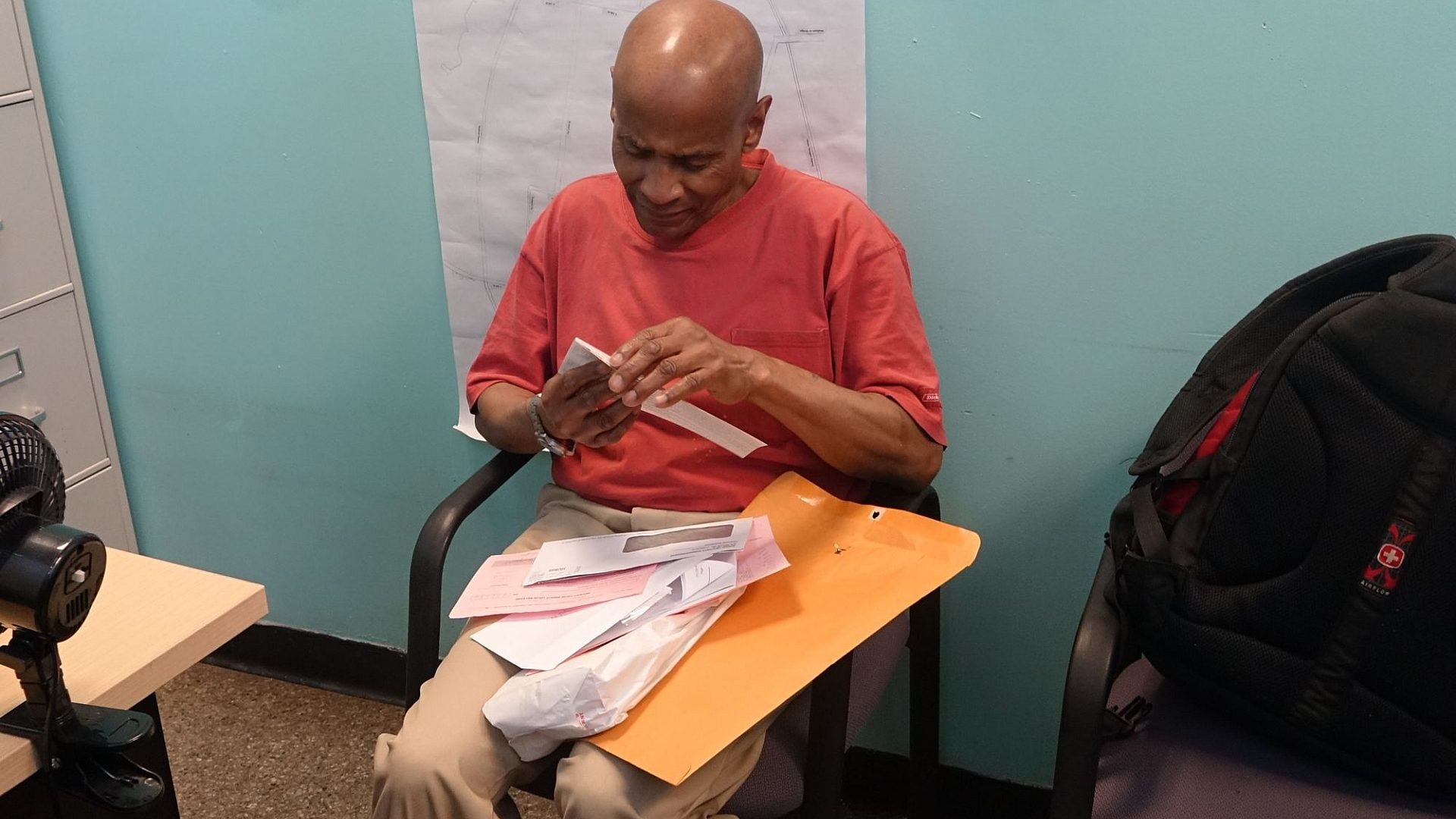 William at Osborne's Bronx office.
